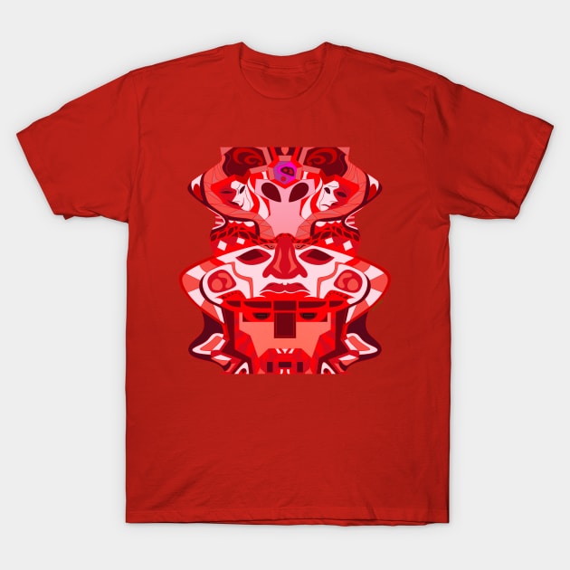 red totem ecopop T-Shirt by jorge_lebeau